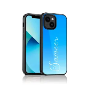 Personalized iPhone 14 Cover Phone Case With Name - Blue Sea