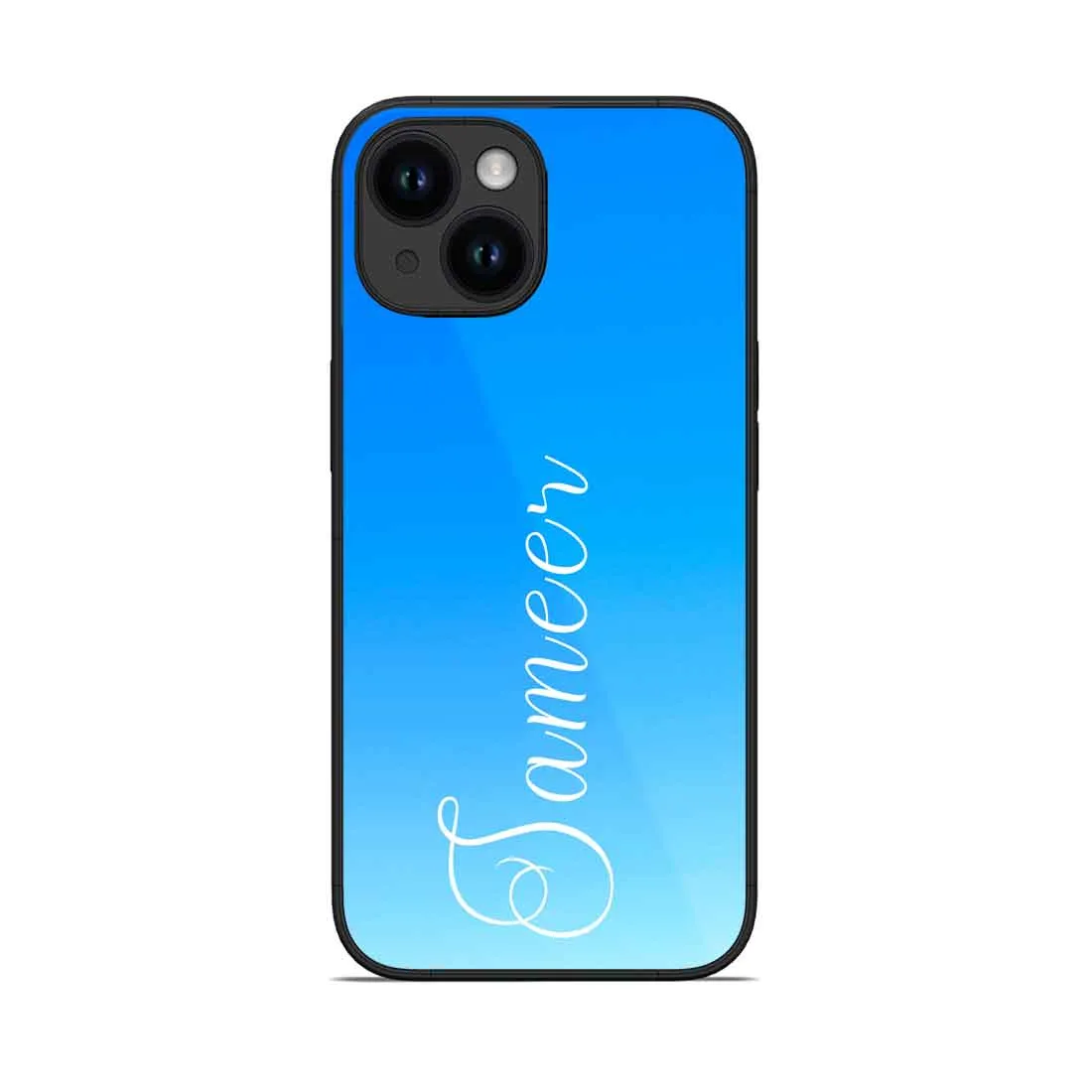 Personalized iPhone 14 Cover Phone Case With Name - Blue Sea