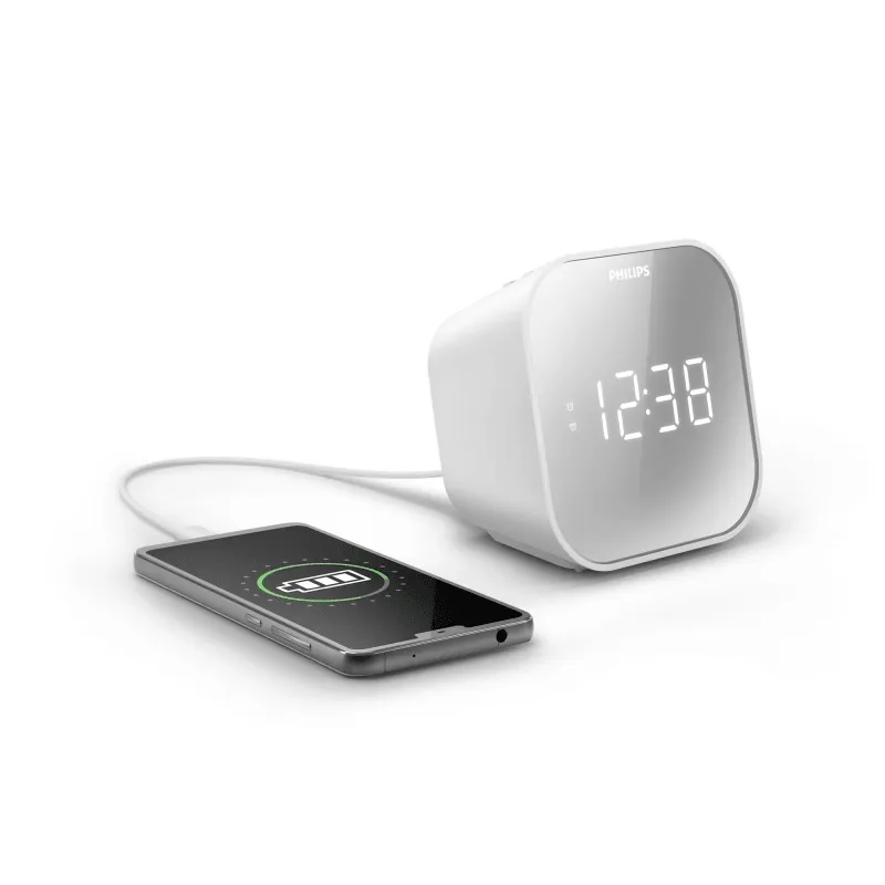 Philips TAR4406 Clock Digital Radio with USB Phone Charging