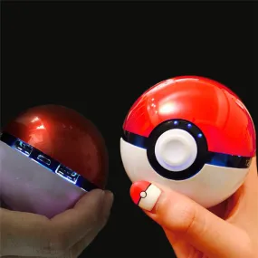 Pokemo Go Poke Ball Shape 12000mAh Power Bank USB LED External Battery Charger