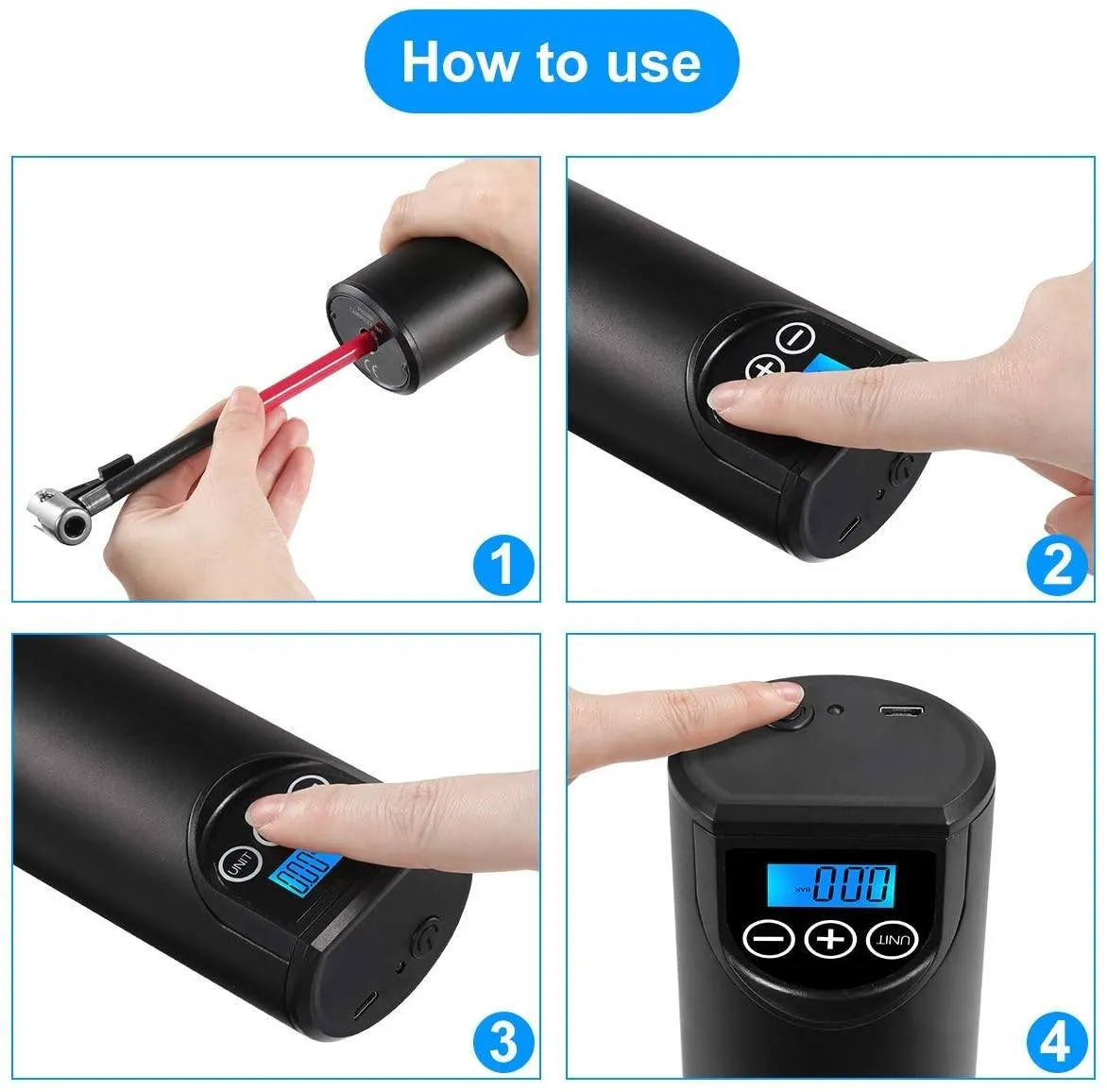 Portable Air Compressor for Car / Motorcycle / Bike Beetno™