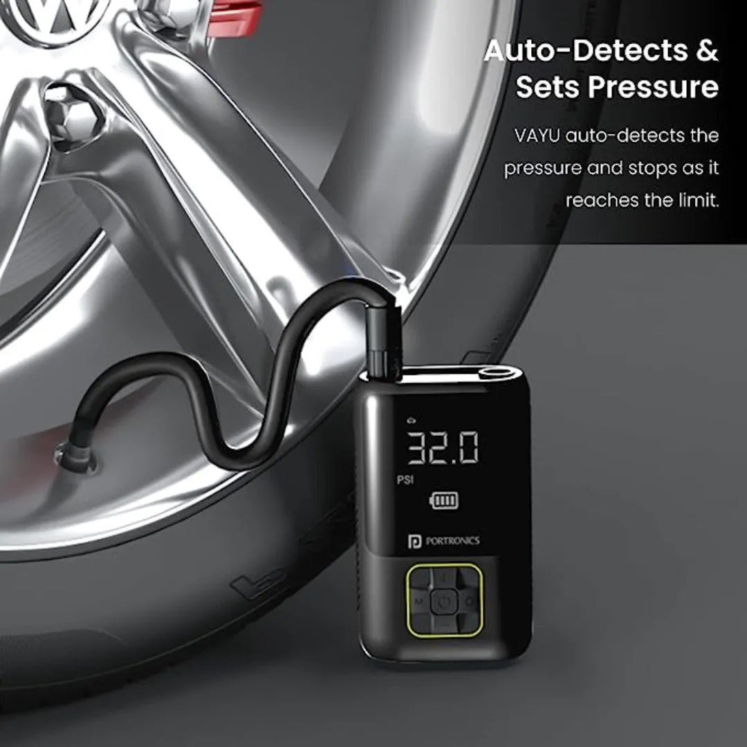 Portronics Vayu Portable Tyre Inflator
