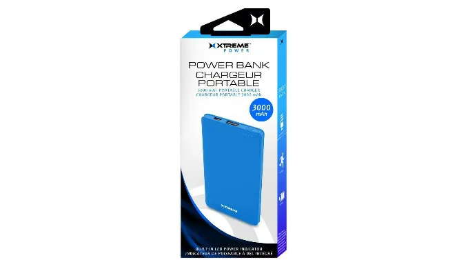 PRICE DROP: 3,000mAh Portable Power Bank by Xtreme - Ships Quick!