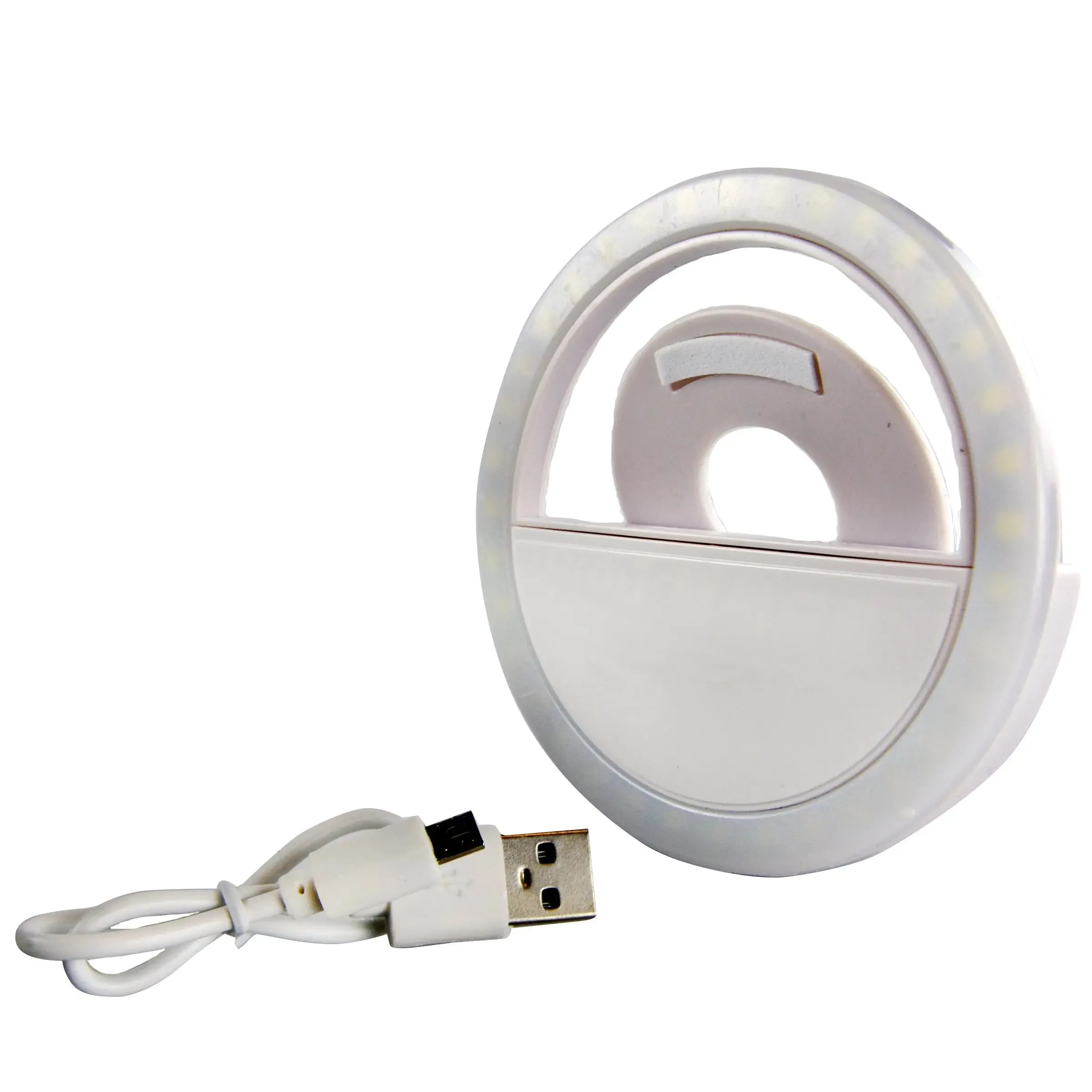 Rechargeable Clip On Selfie Light - 6 Pieces Per Retail Ready Display 22669