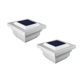 Regal 4" x 4" PVC Solar Post Cap - White