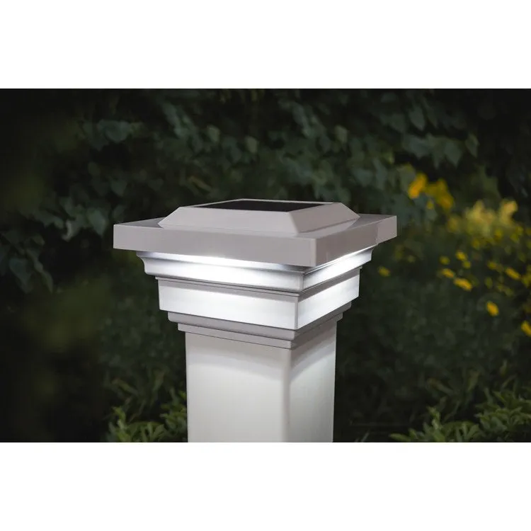Regal 4" x 4" PVC Solar Post Cap - White