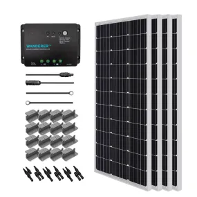 Renogy 400 Watt 12 Volt Complete Solar Kit w/ Mounting Hardware