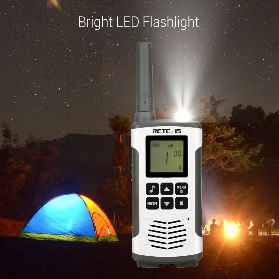 Retevis Walkie Talkie 2 pcs USB Charge LED Flashlight Room Monitor Two-way Radio Receiver RT45 PMR446 for Motorola Walkie-Talkie