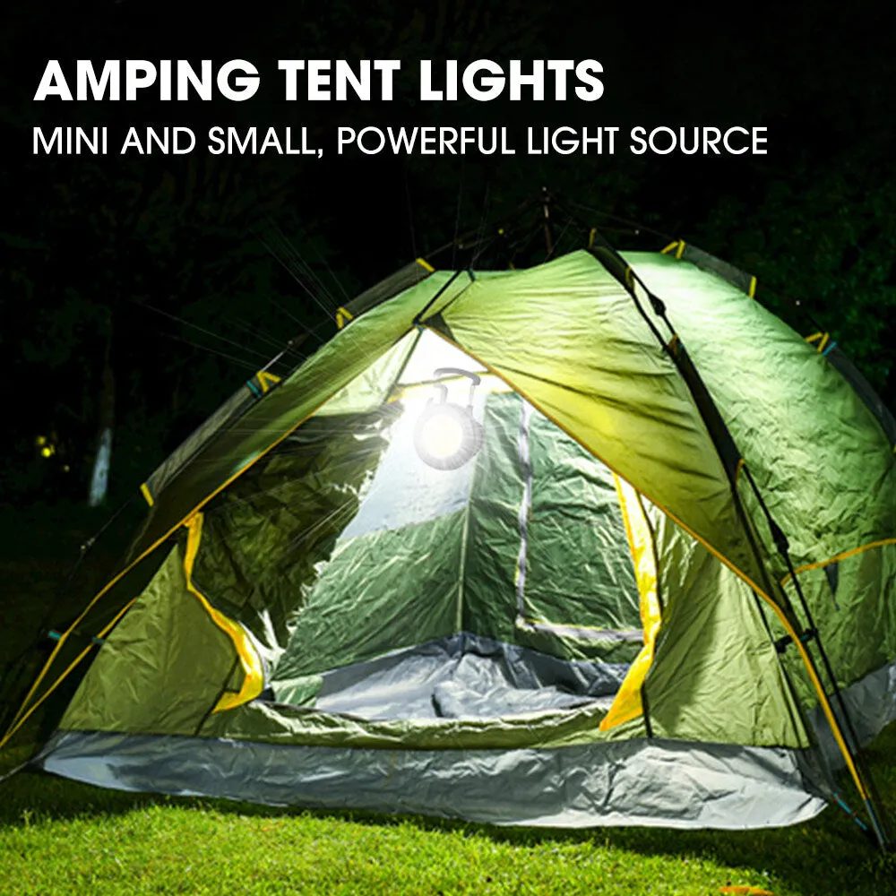 Round Mini LED Flashlight Portable USB Rechargeable Work Light 500 Lumens Bright Keychain Light Small Pocket Flashlights