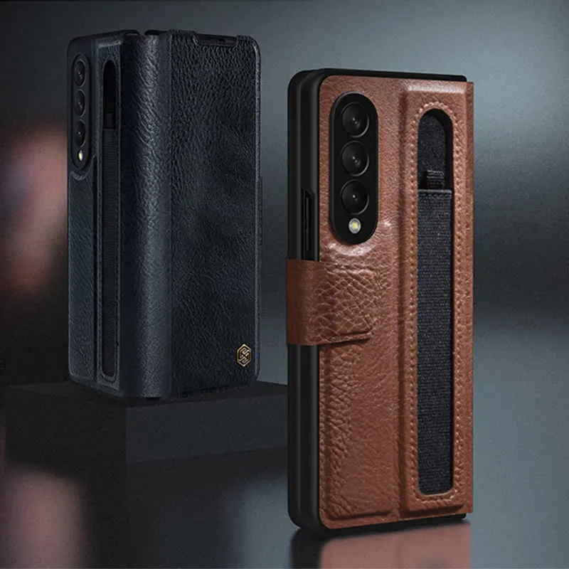 S-Pen Pocket Design Phone Case For Samsung Leather Protective Cover