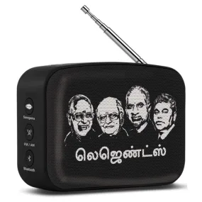 Saregama Carvaan Mini 2.0 Portable Bluetooth Speaker With Tamil Songs Moonlight Black SCM04-MR0025