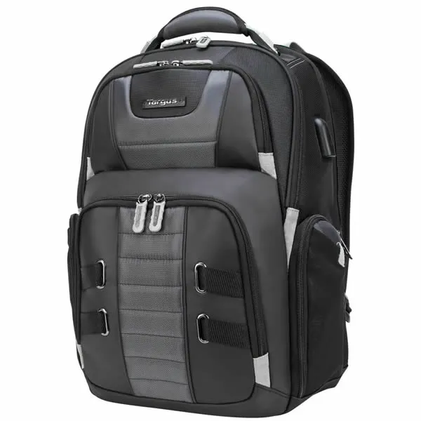 Targus DrifterTrek 11.6-15.6" Laptop Backpack with USB Power Pass-Thru - Black