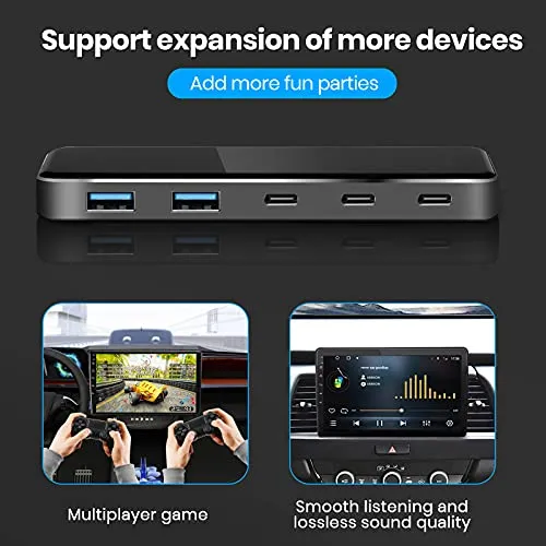 Tesla 2021-2022 Model 3/Y Dynamic Power USB HUB Compatible Docking Station Center Console