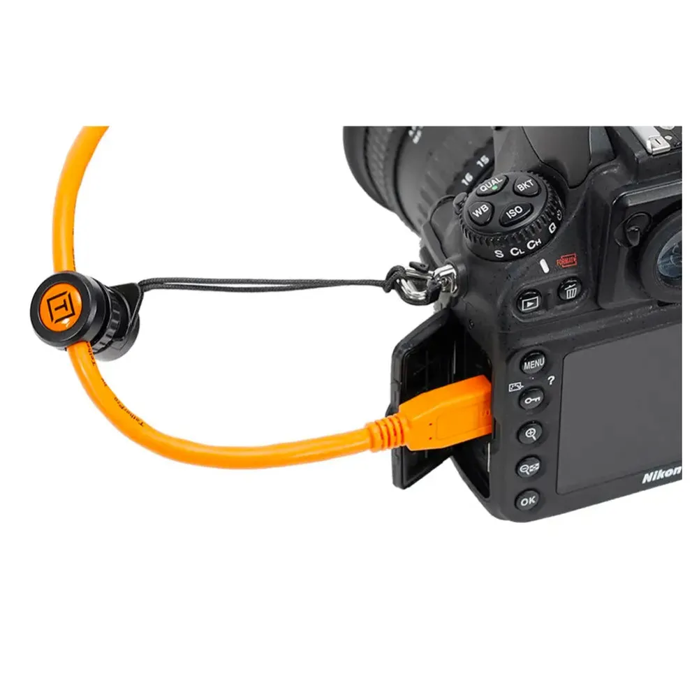 Tether Tools Tetherpro USB-C To 2 Micro-B 5-Pin 4.6m Orange  TetherGuard TG020