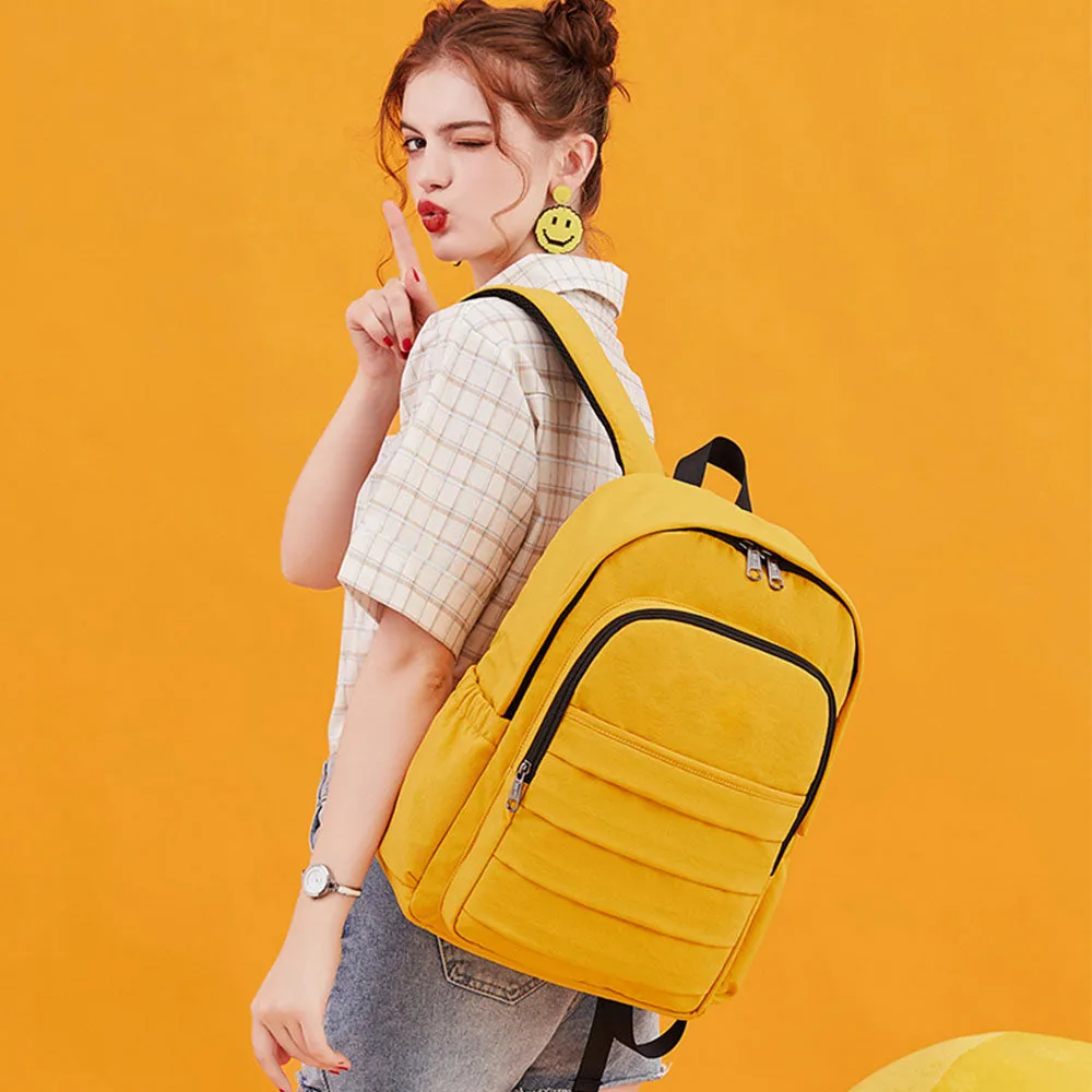USB Backpack for School Teen Girls Waterproof Schoolbag Travel Bag with Laptop Compartment for College