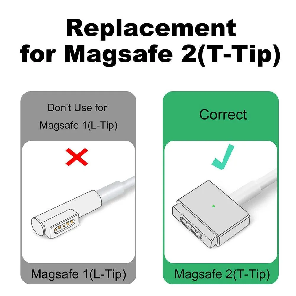 USB-C to MagSafe 2 Adapter for MacBook Air/Pro: Use Any 60W  Power Delivery Charger to Charge Your Mac