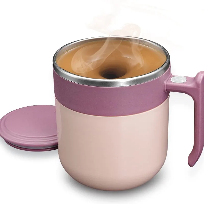 USB Rechargeable Stainless Steel  Automatic Stirring Coffee Mug