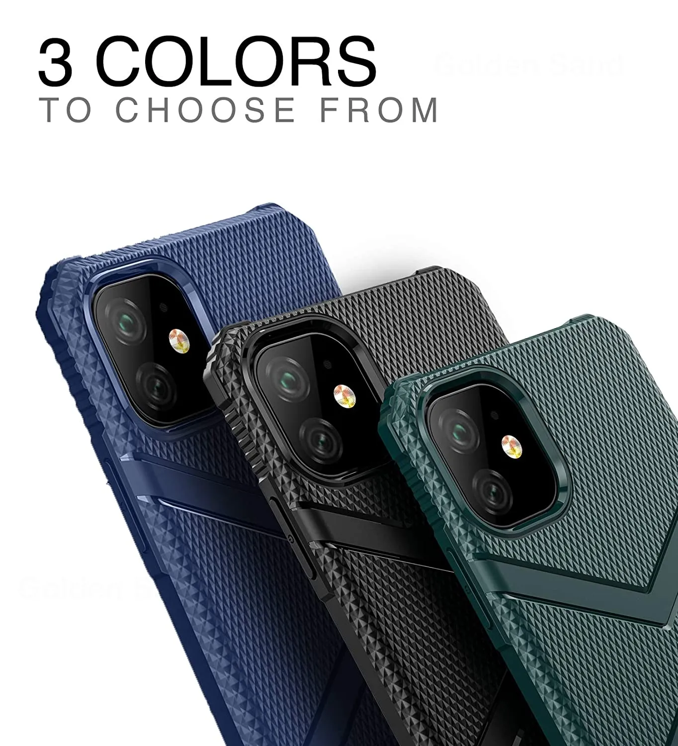 X-Armor Military Series Shock Proof Back Cover for Apple iPhone 11 6.1 inch, Black