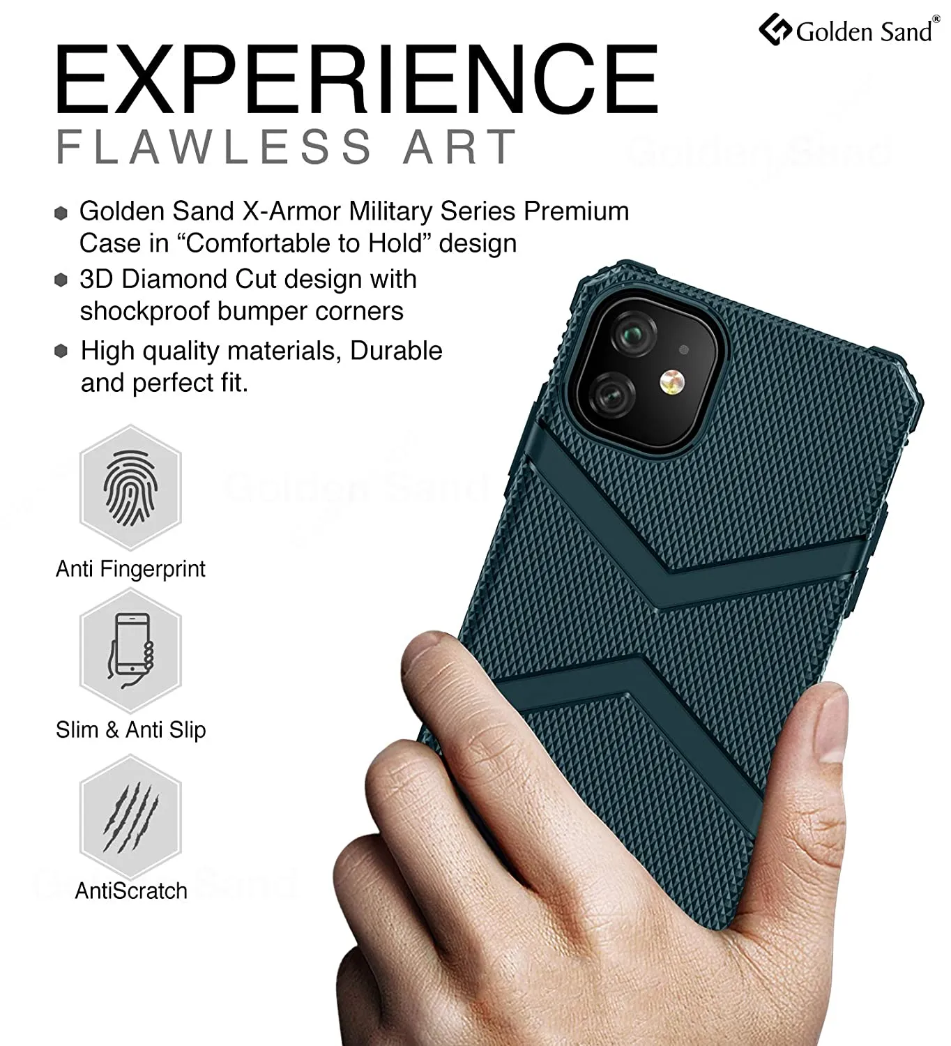 X-Armor Military Series Shock Proof Back Cover for Apple iPhone 11 6.1 inch, Green