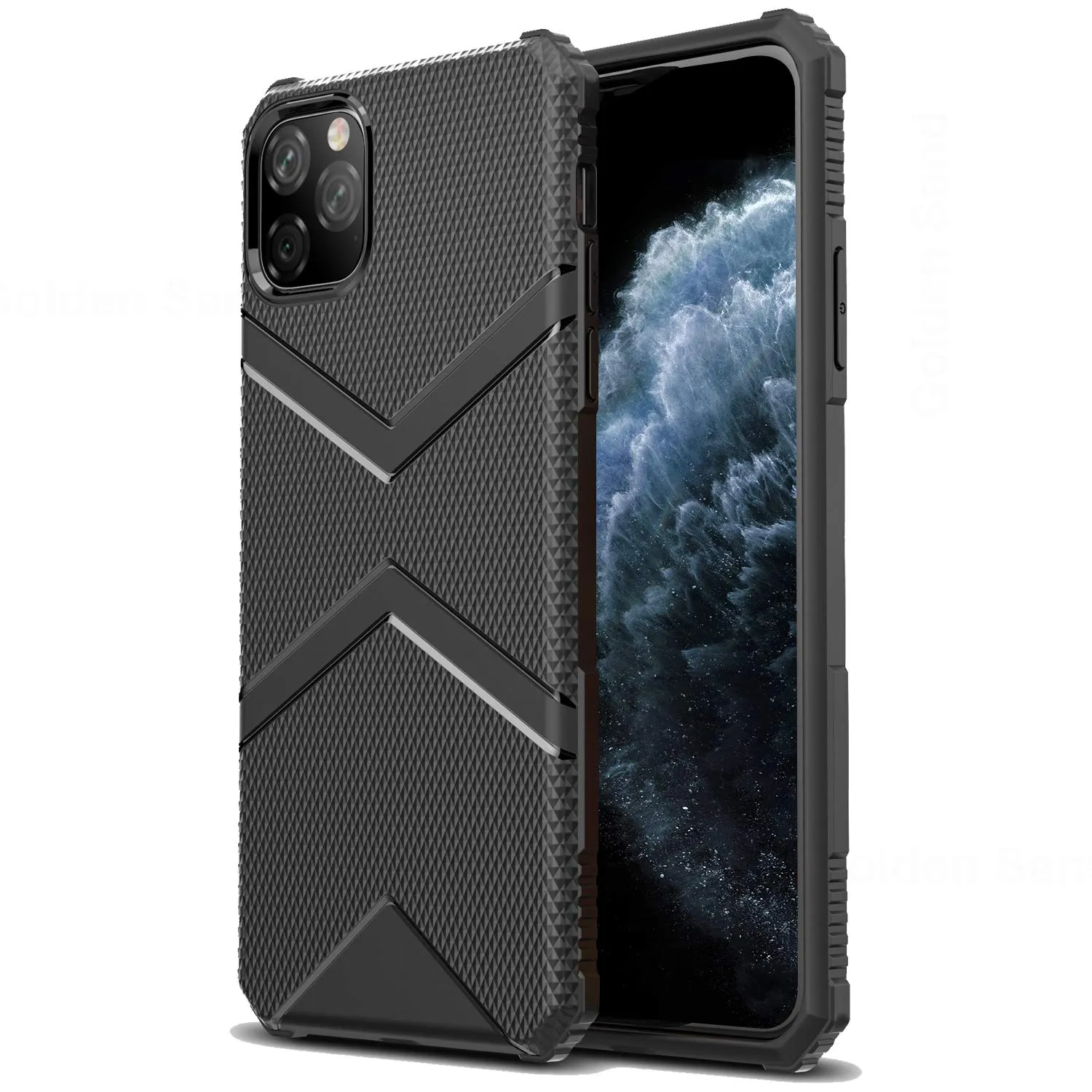 X-Armor Military Series Shock Proof Back Cover for Apple iPhone 11 Pro 5.8 inch, Black