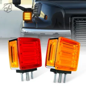 Xprite Truck Fender Pedestal Marker Lights (Dual Face) Pillar Series LED - TS-TRUCK-G1