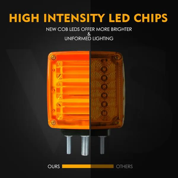 Xprite Truck Fender Pedestal Marker Lights (Dual Face) Pillar Series LED - TS-TRUCK-G1