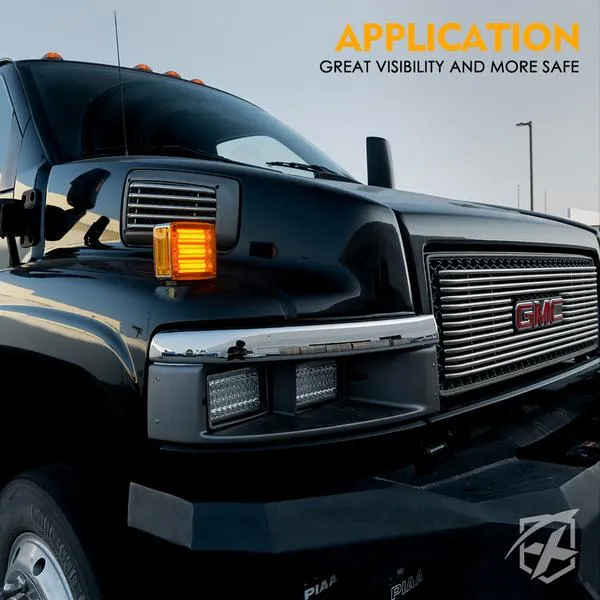 Xprite Truck Fender Pedestal Marker Lights (Dual Face) Pillar Series LED - TS-TRUCK-G1