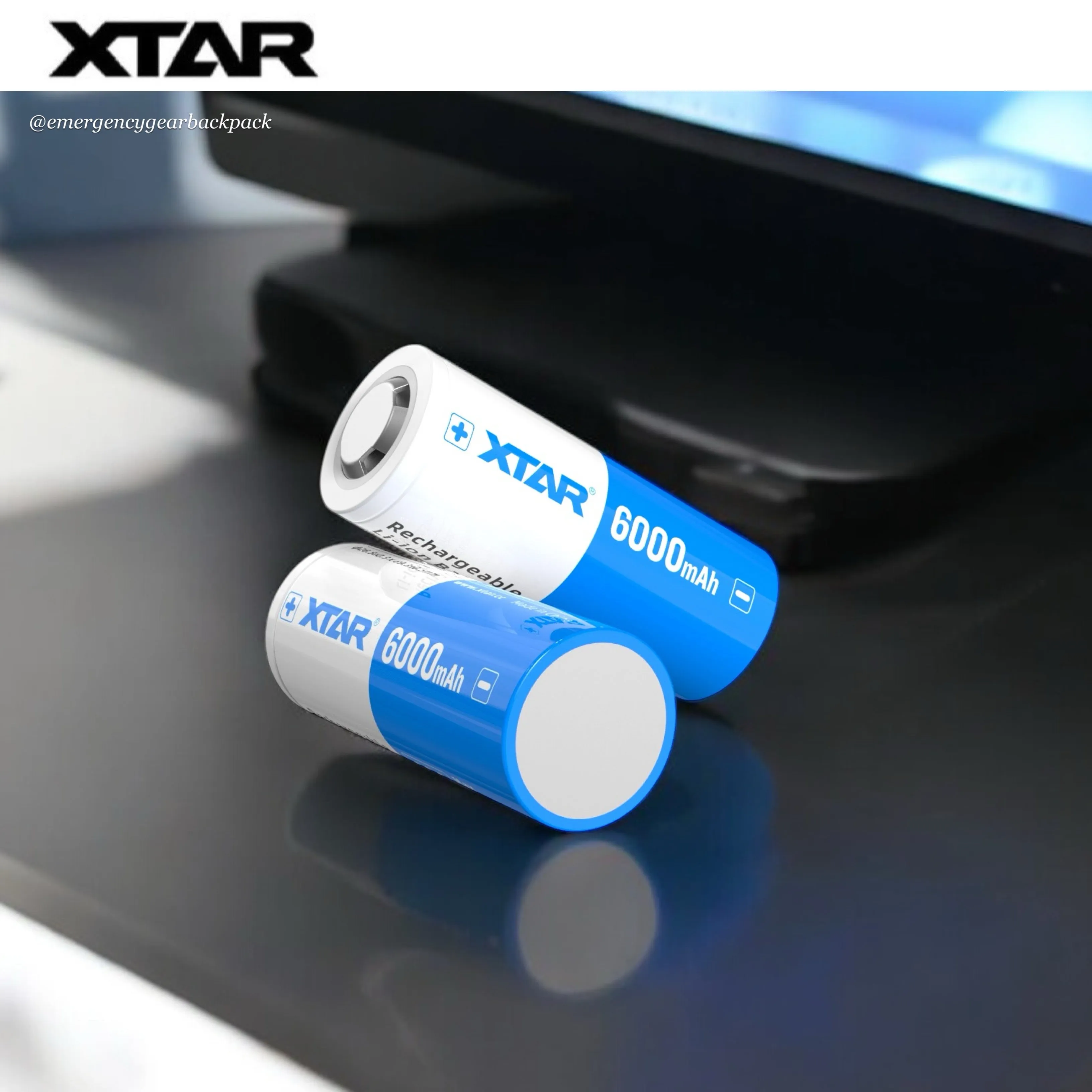 XTAR 26650 6000mAh 3.6V 10A Big Button Top  Li-ion Rechargeable Battery