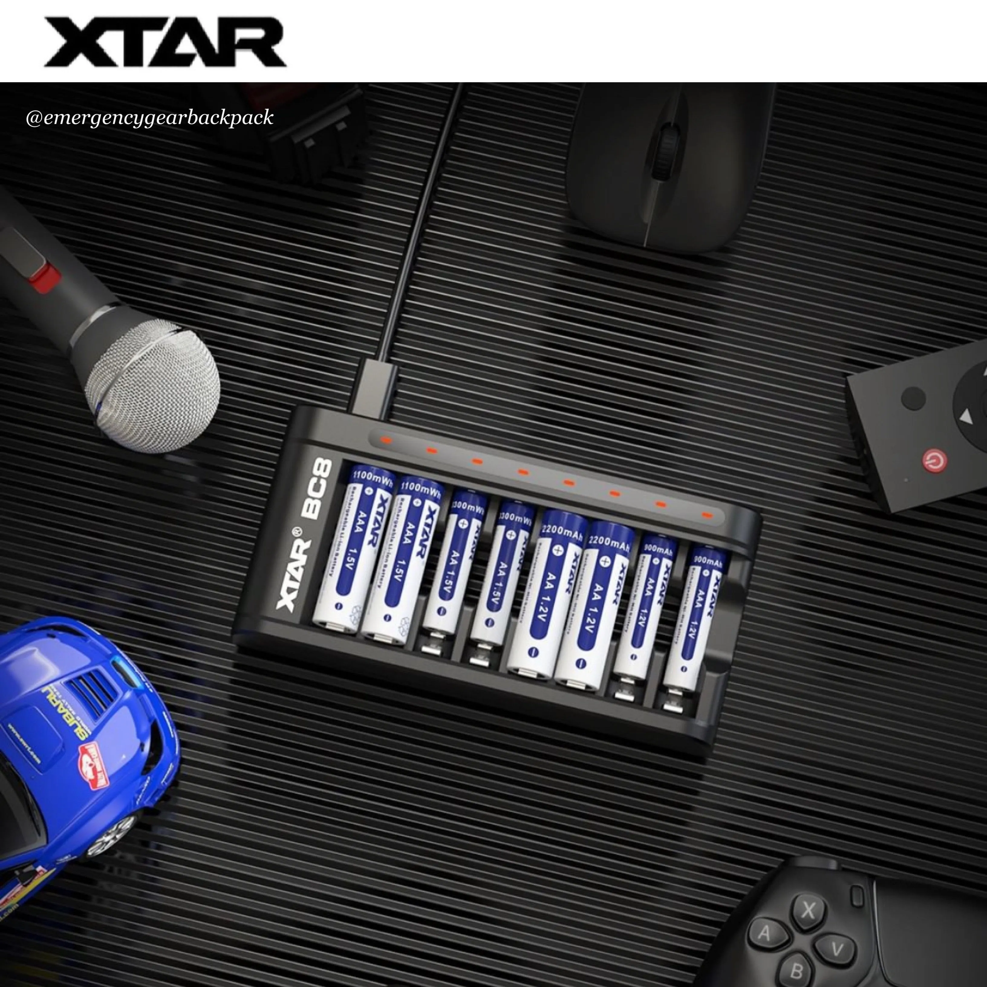 XTAR BC8/L8 1.5V&1.2V Battery Charger